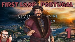 Portugal First Look Gameplay Civilization 6  New Frontier Pass Joao III Review on Deity  Ep1 [upl. by Eb]