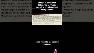 Diddy  Leonardo DiCaprio  Tobey Maguire  Disturbed Party Guest [upl. by Gambrill]