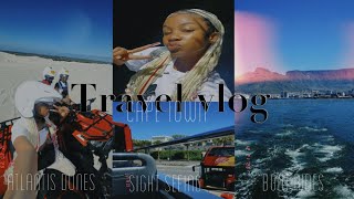 TRAVEL VLOG 7 DAYS IN CAPE TOWN sight seeing boat rides aquarium etc ✈️ [upl. by Kcirdde]