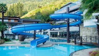 Hotel Quellenhof  Freibadrutsche  Blue Outdoor Water Slide Onride [upl. by Koss]