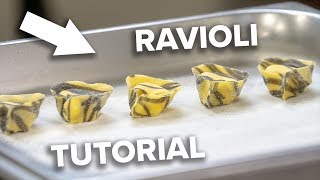 Twocolor RAVIOLI TUTORIAL of Chef Agnes Karrasch [upl. by Petersen400]