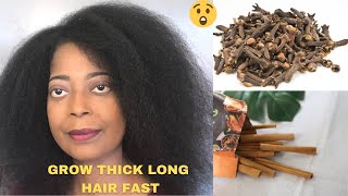 HOW TO USE CLOVES AND CINNAMON TO STOP HAIR LOSS AND GROW THICK LONG HAIR FAST DO NOT WASH IT OUT [upl. by Ias]