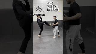 Front Push Kick Tutorial  kickboxing [upl. by Calise]