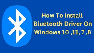 How to Download amp Install All Intel Bluetooth Driver for Windows 1087 [upl. by Mcnally672]