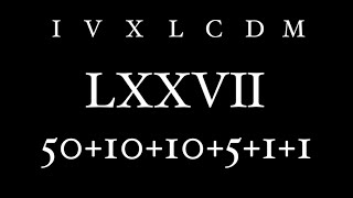 Roman Numerals [upl. by Jannelle]