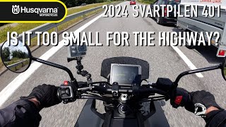 2024 Husqvarna Svartpilen 401  Too Small for the Highway [upl. by Cadmann285]