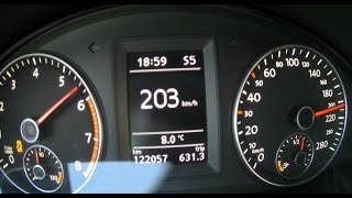 Scirocco 20 TSI 0200kmh acceleration Launch Control [upl. by Saraann]