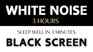 Black Screen with White Sound – Fast Sleep Reduce Anxiety Good Concentration [upl. by Christabella]