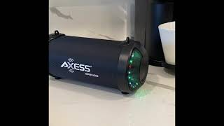 AXESS Portable 3” IndoorOutdoor LED Bluetooth Speaker TWS LINK Rechargeable Battery SPBL1010 [upl. by Missak]