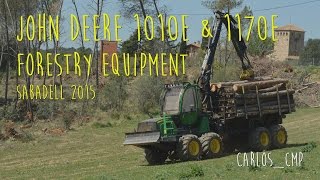 JOHN DEERE 1010E amp 1170E FORESTRY EQUIPMENT [upl. by Arleta834]