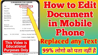 How to edit document in mobile phone [upl. by Aileahcim942]