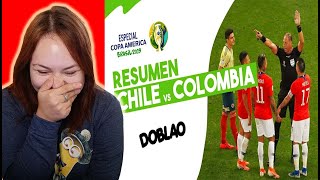 I REACCION I COPA AMERICA CHILE VS COLOMBIA DE DOBLAO 🤣 [upl. by Okika195]