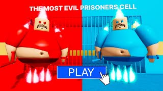 LAVA VS ICE BARRYS PRISON RUN OBBY ROBLOX [upl. by Nylarad]