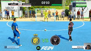 FC 24  Al Nassr vs Inter Miami  Penalty Shootout Futsal  Messi vs Ronaldo  Gameplay PC [upl. by Mchail]