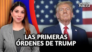 Las 8 órdenes clave que Trump promete firmar el primer día de su mandato [upl. by Eelarac]