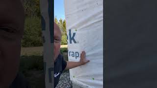 🫡 What your Tyvek install should look like tyvek tyvektips construction [upl. by Idnib]