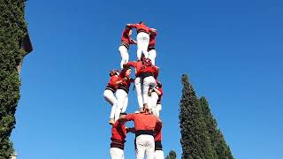 Castellers de Barcelona 3 de 8  Festa Major de Sant Cugat [upl. by Naivad]