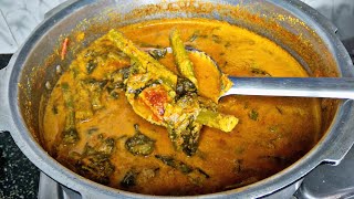 Mangalore Style Basale Soppu Sambar  Malabar Spinach Sambar  Shri Nilaya Vlogs  Kannada Cooking [upl. by Ellmyer]