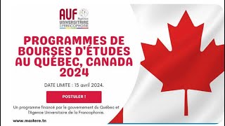 Programme de bourses d’études au Canadainscrivezvous vite [upl. by Anig674]