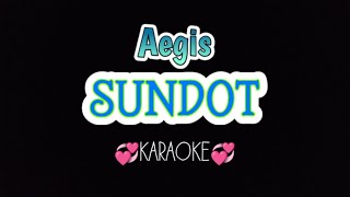 SUNDOT  karaoke Aegis  Opm tagalog song karaoke [upl. by Anneliese828]