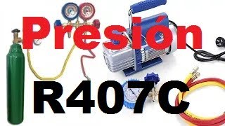 Refrigerant pressure of R407C Low and hight PRESSURES [upl. by Aliehs24]