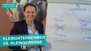 KLEINUNTERNEHMER VS KLEINGEWERBE  SR Steuerberatungsgesellschaft [upl. by Carlye589]