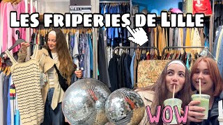 Le TOUR des friperies de LILLE  ép1 HAUL friperie haulfriperie lillemaville friperielille [upl. by Enelam]