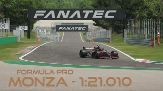 Formula Pro  Monza Hotlap  121010  SETUP  rFactor 2 [upl. by Akire629]