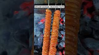 GRILLED SAUSAGE DELICIOUS TASTE 😍 streetfood food cooking [upl. by Poland]