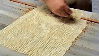 Baklava Nasıl Yapılır  El Açması Baklava Tarifi  Turkish Baklava Making [upl. by Alhsa766]