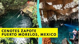 Cenotes Zapote Palmas Abuelo Cheche and Zoi Che Best cenotes in Puerto Morelos Mexico [upl. by Anelat433]