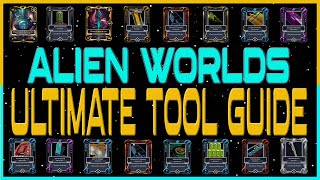 ALIEN WORLDS  PICK THE RIGHT TOOLS FOR YOU  RARITY TRILIUM SHARDS AND MUCH MORE WAX BLOCKCHAIN [upl. by Giefer]