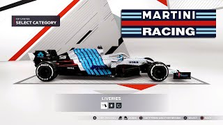 MARTINI inspired LIVERY in F1 2021 F1 2021 My Team amp Online [upl. by Ethan]