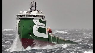 Top 10 ships in storm Part 2 Terrifying Monster Waves [upl. by Georas]