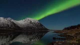 Northern Lights in Lofoten  Aurora Borealis in the Lofoten Islands Norway [upl. by Ffilc]