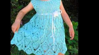 Vestidos tejidos a crochet para niña [upl. by Acillegna366]