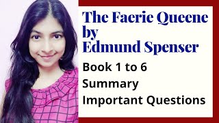 The Faerie Queene by Edmund Spenser Summary Book 1 to 6 Important Questions for UGC NET English [upl. by Ethelinda]