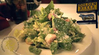 Golden Steer Steakhouse Las Vegas Table Side Caesar Salad lasvegas steakhouse caesarsalad [upl. by Anaehr]