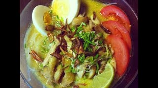 Eng Sub Soto Ayam Medan Medanese Chicken Broth with Coconut Milk [upl. by Okomom301]