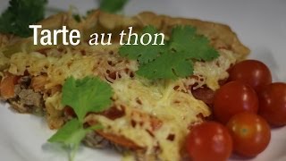 Tarte au thon  Recette de tarte  CuisineAZ [upl. by Jacy]