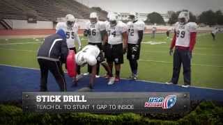 Defensive Line Drill Stick Drill Gary Salgado [upl. by Onra]