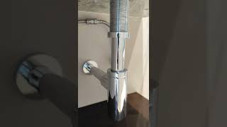 Table top wash basin fitting plumbing work washroom fixing short video [upl. by Beckie]