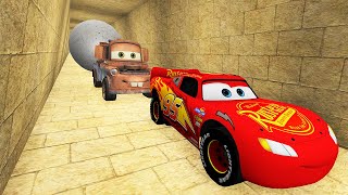 LIGHTNING MCQUEEN AND TOW MATER VS ANCIENT TREASURE HUNTS STORY [upl. by Mauceri]