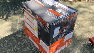 Generac GP8000e Unboxing assembly and first run [upl. by Purpura]