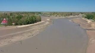 Wixom Lake becomes muddy field after dam failures [upl. by Atrebla]