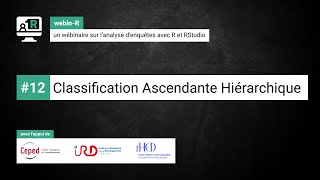 webinR 12  Classification Ascendante Hiérarchique CAH [upl. by Pomeroy]