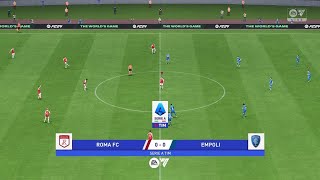 Roma vs Empoli 25082024 Serie A EA FC 24 [upl. by Eilssel]