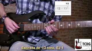 Como Hacer Bendings En Guitarra Eléctrica 2 Curso de Guitarra TCDG [upl. by Herta200]