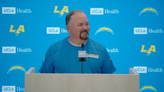 Greg Roman On Panthers amp Jaycee Horn  LA Chargers [upl. by Mathilde605]