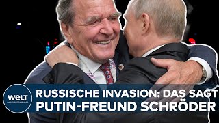 ALTKANZLER GERHARD SCHRÖDER Das sagt der PutinFreund nach der Invasion der Ukraine durch Russland [upl. by Ebert]